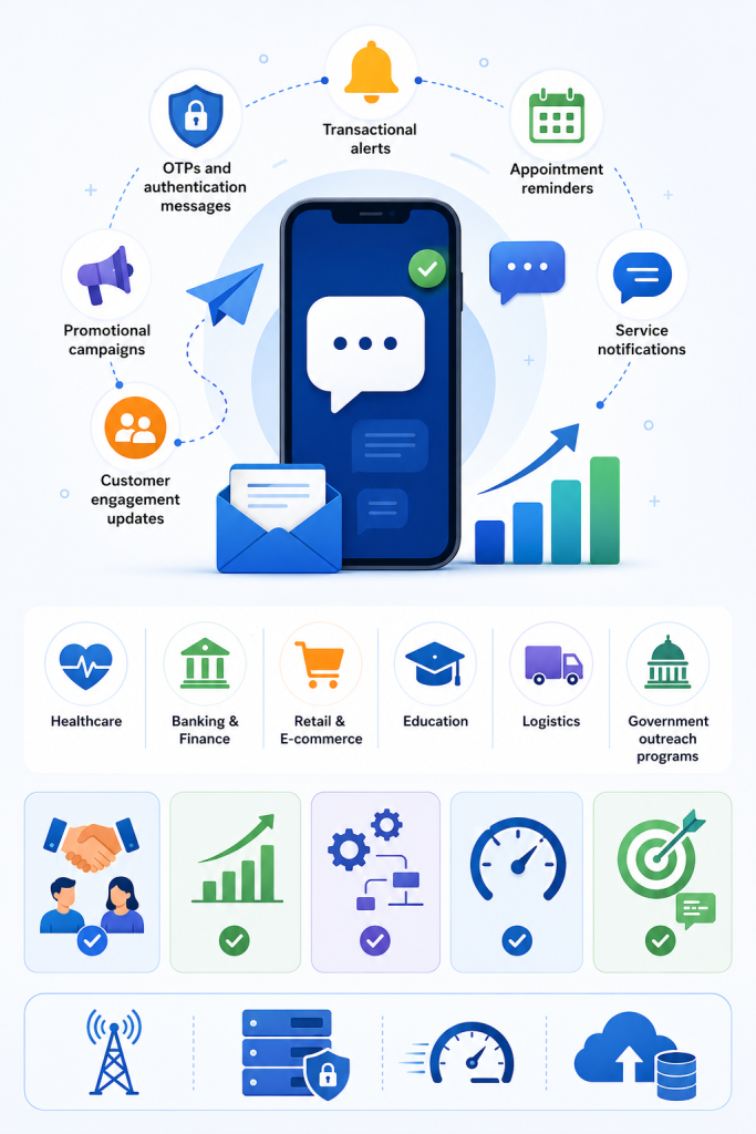 How VNS Bulk SMS Solutions Help Organizations